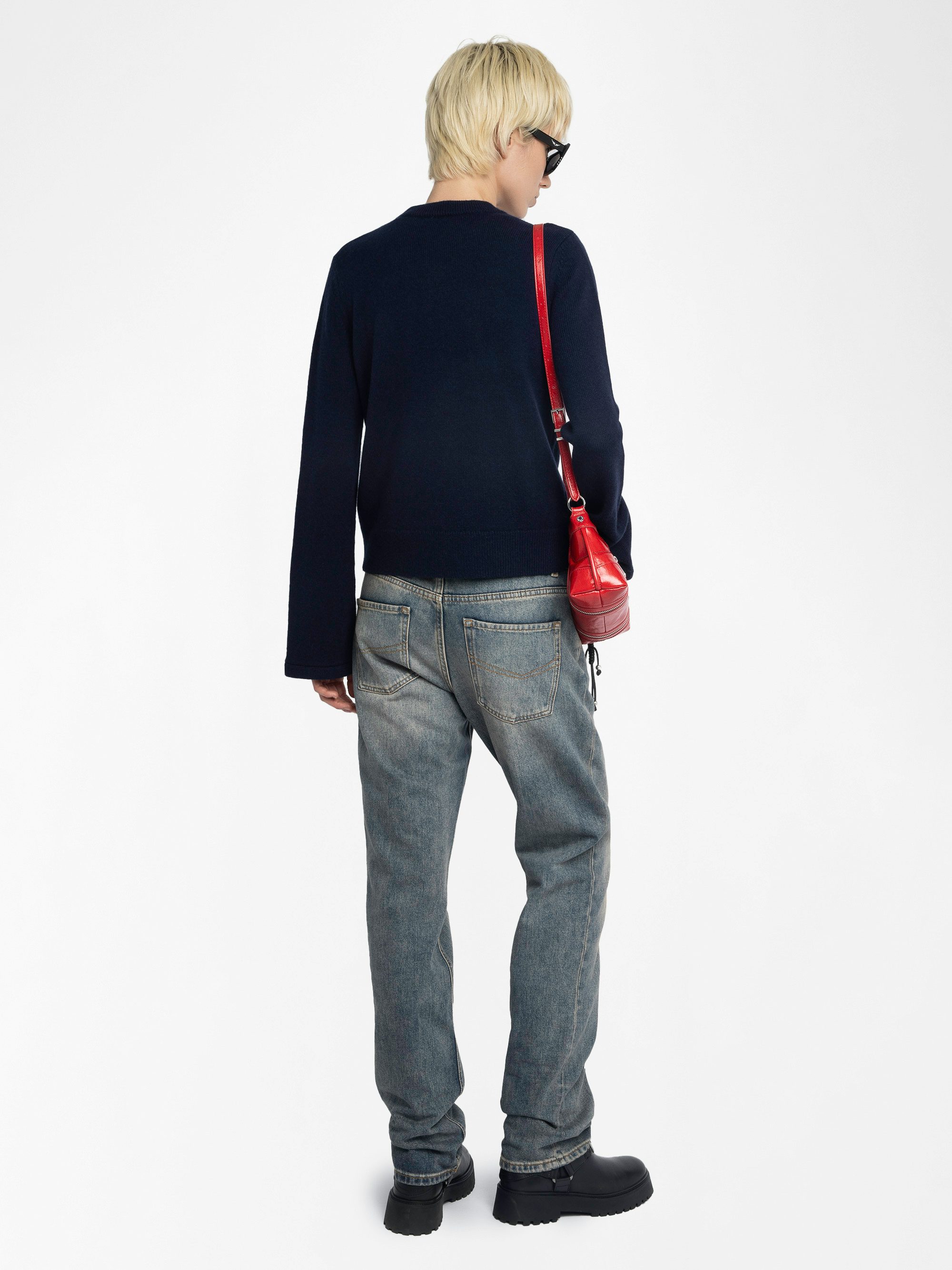 Lucas Jumper - Jumper with button opening and flared sleeves.